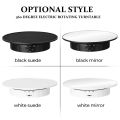3 Speeds Electric Rotating Display Stand Mirror 360 Degree Turntable Jewelry Holder Battery for Photography Video Shooting Props. 