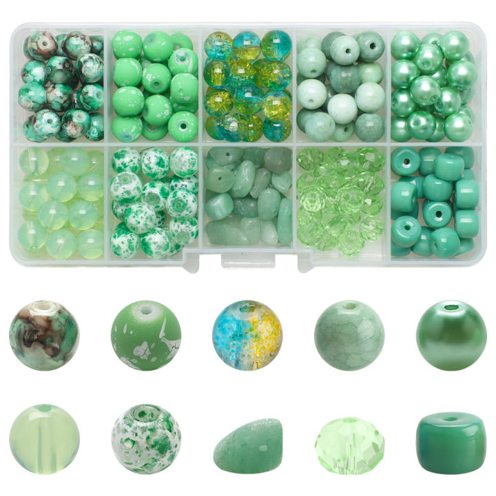 200Pcs/Box%208mm%20Crystal%20Glass%20Round%20Spacer%20Beads%20Gravel%20Chip%20For%20DIY%20Making%20Jewelry%20Handmade%20Bracelet%20Necklace%20Earing%20Craft%20Kit%20-%20Image%208