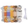 12PCS Safari Animal Favor Boxes Jungle Animal Party Goodie Boxes Animal Theme Birthday Party Baby Shower Supplies.