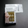 Golden Glitter Nails - Artificial Nails Add a touch of glamour to your look. 