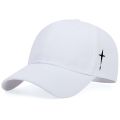Unisex Side Cross Embroidery Baseball Caps Spring and Autumn Outdoor Adjustable Casual Hats Sunscreen Hat.