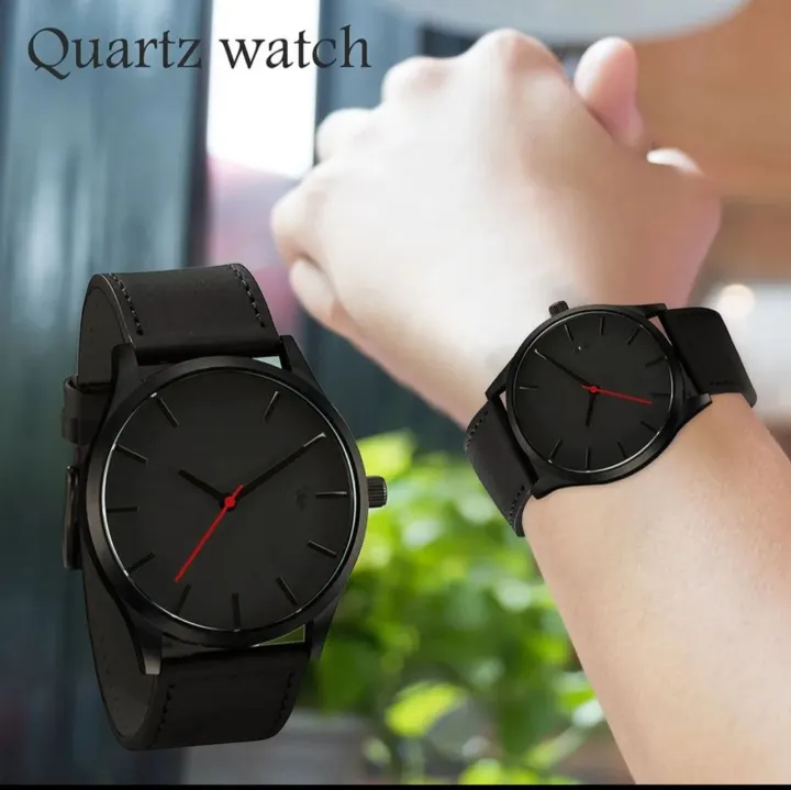Leather Stripe Luxury Watch: Rich And Elegant Look For Gents