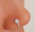 3 Stone Nose Ring for Non-Pierced Nose.