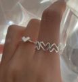 2Pcs Heart-Shaped Rings Set | Fashion Rings, Jewelry. 