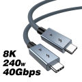UGOURD USB C Thunderbolt 4 40Gbps USB4 Cable USB Type C to C 240W Fast charging Cable Thunderbolt3 for egpu SSD iPad MacBook Air.