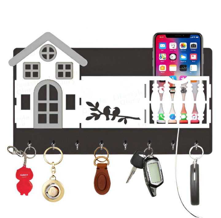 Hyper brand Multipurpose high quality wooden key holder House shape key ...