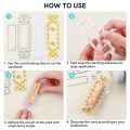 Plastic Clear Rectangle Domes Coordinating Cutting Dies Self-Adhesive Lip Balm Pouches Money Holder for DIY Craft Gift Cards. 