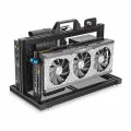 METALFISH ITX A4 Aluminum Open Frame Case, Vertical GPU, 240mm Cooler, Mini-ITX Compatible, DIY Gaming PC.