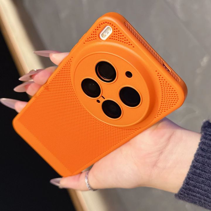 Mesh Breathable Cooling Heat Dissipation Case For  X300 X200 Pro Mini Ultra X200S X100S Glass Lens Protect Matte PC Cover