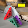 Aluminum Woodworking Carving Square Angle Ruler; Precision Right Angle Marking Tool; 45/90 Degree. 