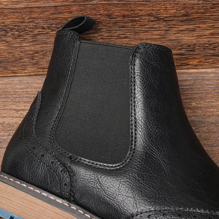 Size%207-13%20Brogue%20Chelsea%20Men%20Boots%20Classical%20American%20Style%20Leather%20Boots%20-%20Image%203