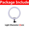 10 Inch LED Ring Light Photographic Selfie Ring Lighting with Phone Holder for Tiktok Youtube Makeup Video Live Studio Ring Lamp.