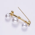 Elegant Fashion Pearls Brooch Pins For Women Fixed Straps Charm Safe Pin Brooches Clothing Clip Badge Dress Buckle Diy Jewelry. 