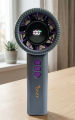 High Speed Rechargeable Turbo Fan Portable Handheld Powerful Mini Hand Fan with Flashlight, Digital Display for Home and Travel. 