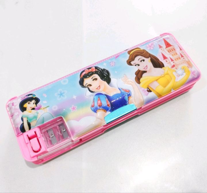 Plastic Pencil & Pen Box Cartoon & Printed Design  For Girls