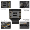 Utility Belt Drill Carrier, Clip-on Drill Holder, Functional Drill Holster, Tape Measure Compartment, Belt Drill Holder.