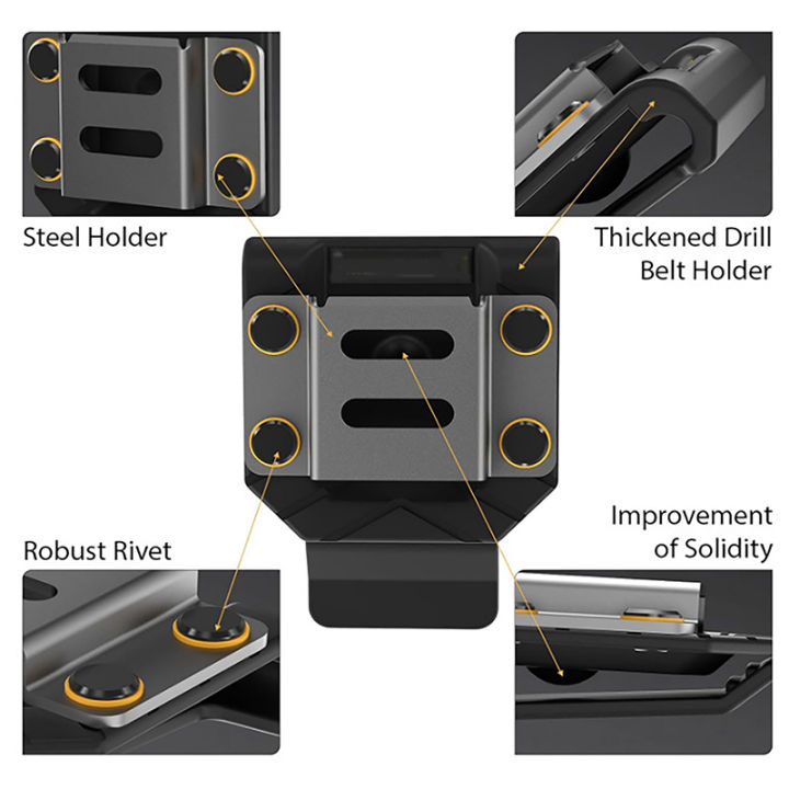 Utility%20Belt%20Drill%20Carrier,%20Clip-on%20Drill%20Holder,%20Functional%20Drill%20Holster,%20Tape%20Measure%20Compartment,%20Belt%20Drill%20Holder%20-%20Image%205