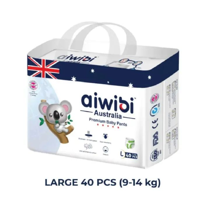 Australian Premium Diapers Baby  Pants Large 40 Pcs