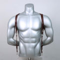 Suspenders Men's Pants Leather Adjustable Backpack Suspenders Suspenders Men's Shoulder Straps Fashion Adult Belt. 