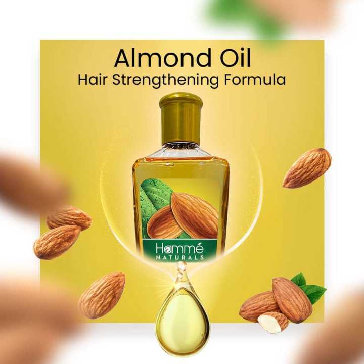 Almond Enriched Hair Oil For Smooth & Shiny Hair – Nourishing Formula ...