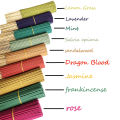 11 Clean Less Powder 22cm Flower and Grass Handmade Bamboo Stick Incense, Optional Jasmine Mint White Sage Rose Lavender Sandalwood Lemongrass Dragon Blood Flower Frankincense Cherry Blossom Vanilla Eucalyptus Mixed Fragrance, Suitable for Home Hotel O.... 