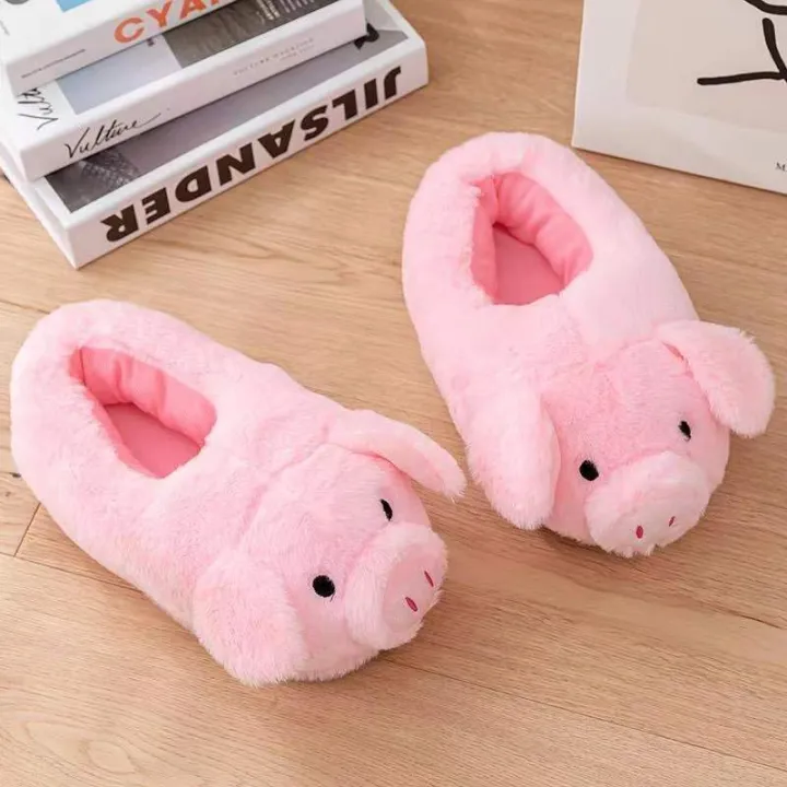 Cute%20Cartoon%20Pig%20Winter%20Warm%20Shoes%20Women%20Heel%20Cover%20Home%20Floor%20Slippers%20Soft%20Fur%20Indoor%20Fluffy%20House%20Bedroom%20Slides%20For%20Girls%20-%20Image%204