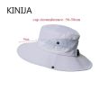 Women Ponytail Fisherman Hat Waterproof Sun Cap Pure Color Outdoor Travel Fishing Climbing Hiking Large Brim Bucket Hat undefine.