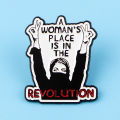 Not Fragile Like A Flower Brooches For Women Feminism Enamel Pin Metal Badge Jewelry Clothing Backpack Accessories Friends Gift.