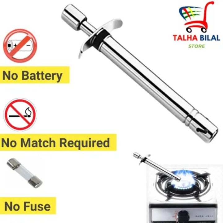 Best Quality Kitchen Spark Gas Stove Lighter with knife (No Refill Required) Stainless Steel. Electronic Spark Stove Lighter - kitchen lighter for gas stove - gas