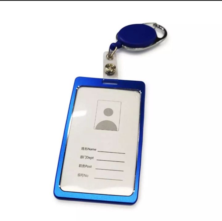 Metal id card holder with yoyo holder or only id card