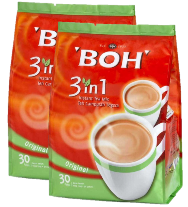 Boh 3in1 Milk Tea Original Boh Milk Tea Original 20g X 30 Packets (2 Packs)
