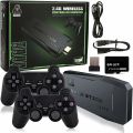 M8 Game Stick Lite 4K Console with 64GB MicroSD, Dual Classic Game Controllers, Plug & Play 2.4G Wireless Controller, Retro Gaming Machine for Kids. 