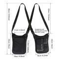 Portable Underarm Wallet  Anti-Theft Secret Holster Crossbody Shoulder Hidden Bag For Passport Phone Keys Credit Cards. 