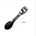 Camping Utensils Set Stainless Steel Outdoor Survival Gear 5 in 1 Tableware Travel Hiking Cutlery Fork Spoon Opener. 