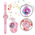 Fashion Creative Gyro Turntable Unicorn Light up Watch Students Watch Colorful Horse Light up Electronic Display. 