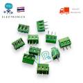 Terminal (10/pack) DT-350-3.5mm 250v-10a green terminal block, 3.5mm pin distance, straight down PCB print pin, available in Thailand. 