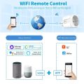 WiFi Smart Plug Socket EU 16/20A with Power Monitoring Timing Tuya Smart Life Alexa  Home Alice Voice Control Outlet. 