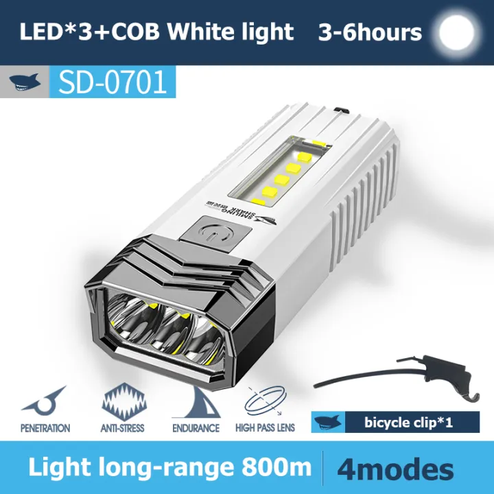 Smiling%20Shark%20SD-0701%20Flashlight%20Super%20Bright%20LED%20Cycle%20Light%20Rechargeable%20Waterproof%20Torch%20Light%20for%20Camping%20Hiking%20Outdoors%20-%20Image%207