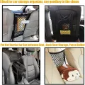 Pet Car Barrier Dog Car Barrier with Automatic Safety Mesh Storage Bag Pet Barrier Guard Back Seat Safety Protector Mesh Net. 