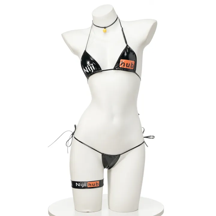 Funny%20patent%20leather%20Nijihub%20bandaged%20bikini%20anime%20private%20home%20clothes%20girl%20animation%20bikini%20-%20Image%206