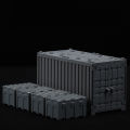 MOC  Container Building Blocks Box Toys for Boys  War Base Technical Bricks Creative DIY Juguete Bloques Brinquedos. 