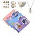 Natural Freshwater Pearl & Alloy DIY Wish Open Clam Pendant Necklace for Women – All Season Unique Jewellery Gift for Girls. 