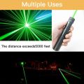 Green and Red 2 in-1 Laser Pointer High Power Rechargeable Lazer Pointer, Laser Pen with Long Range Adjustable Focus with Star Cap, Laser. 