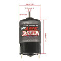 NEEBRC 550 Brushed Motor Waterproof 12T 21T 29T 35T 55T for 1:10 RC Crawler Axial SCX10 AXI03007 JL 90046 TRX4 TRX6 RC Parts. 