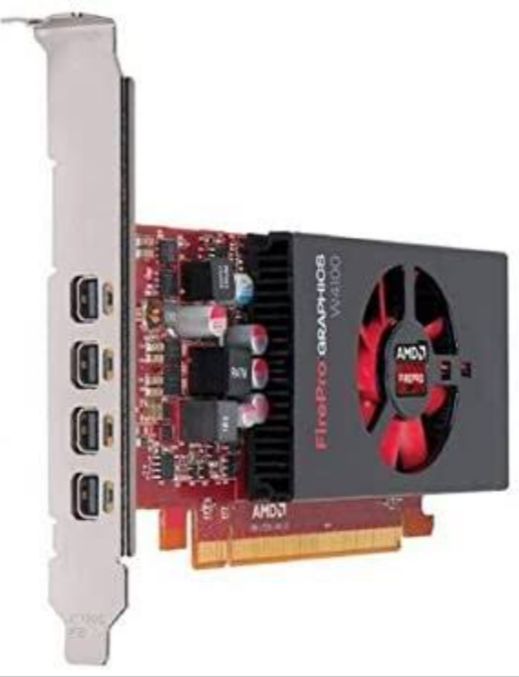 AMD FirePro 3D GRAPHIC Card W4100 2GB DDR5 128BIT [ONLY TOWER]  Gaming, Editing, Rendering [ FREE  Mini DP to VGA convertor]