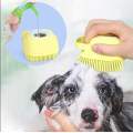 Pet Dog Cat Grooming Bath Brush Massage Brush With Soap And Shampoo Soft Silicone Glove Dogs Cats Paw Clean Bath Tools. 