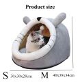 Winter Cute and Warm Cat/Dog House Foldable and Washable Puppy Cave Sofa Pet Bed House Suitable for Small and Medium Sized Dogs. 