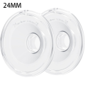 BornBL Breast Flange (2-Pack), Replacement Accessories for Wearable Breast Pump S9/S10/S12 Pro, Food-grade Silicone Shield Funel.