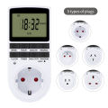 Electronic Timer Socket LCD Digital Timer Switch EU FR US UK AU Plug Timers 7Day 12/24 Hour Programmable Control Timing Outlet.
