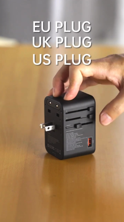 Philips World Travel 224 Countries Universal Adapter; Conversion Plug, Global Universal, British standard European Asian standard plug converter, universal socket; travel adapter + 3 in 1 charger (free gift)